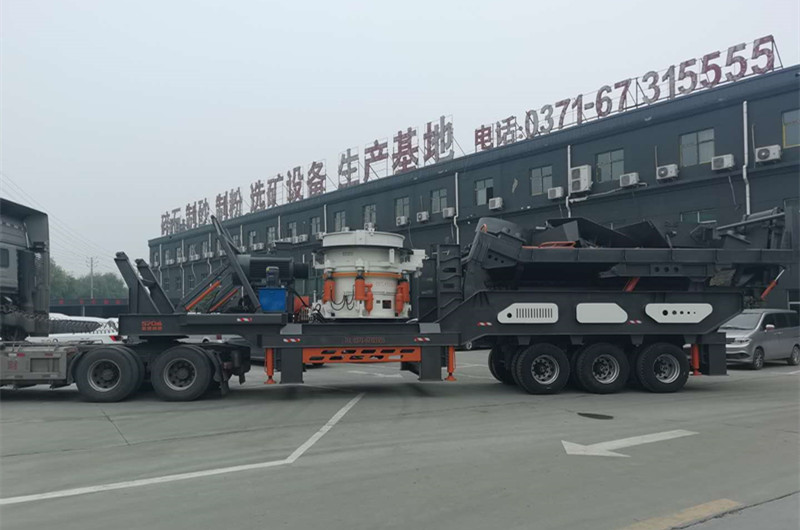 輪胎移動石頭破碎機，圓錐移動破碎機
