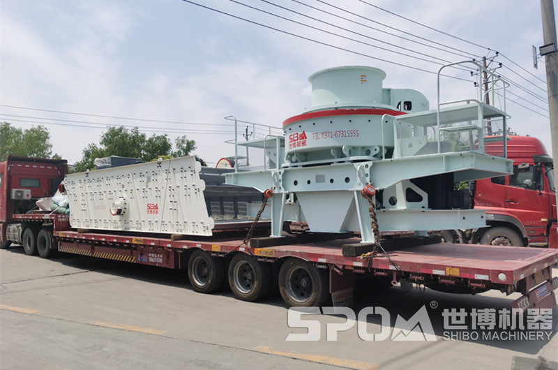 沖擊式破碎機、振動篩發(fā)貨圖