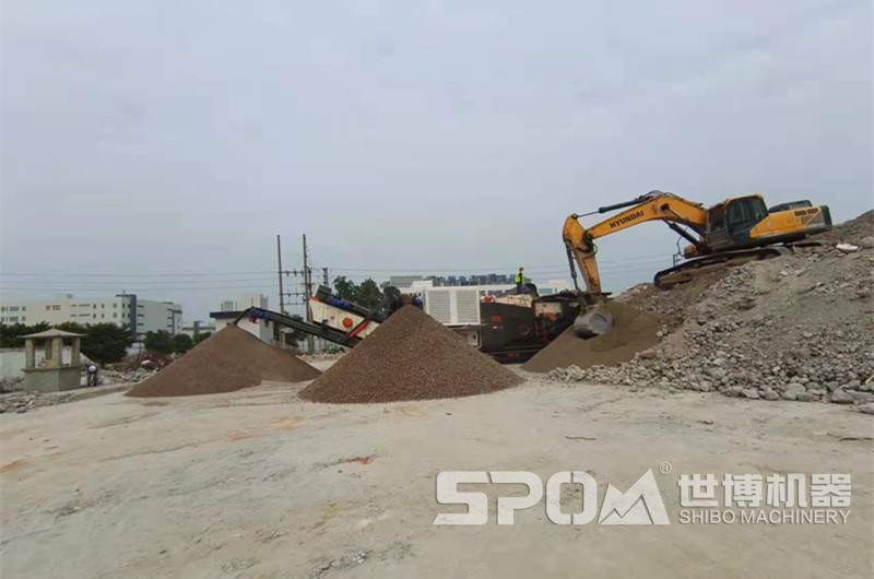 建筑垃圾制砂設(shè)備，移動(dòng)建筑垃圾破碎制砂機(jī)