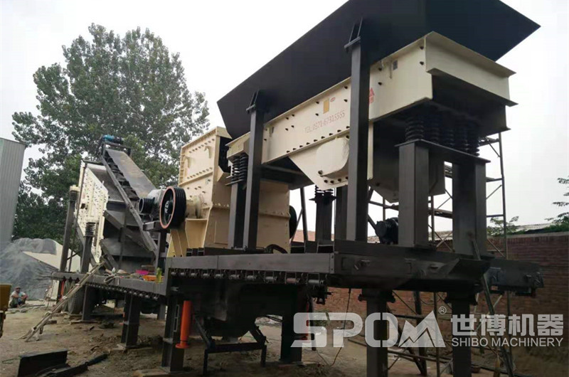 移動砂石料箱式破碎機，三組合移動破碎機
